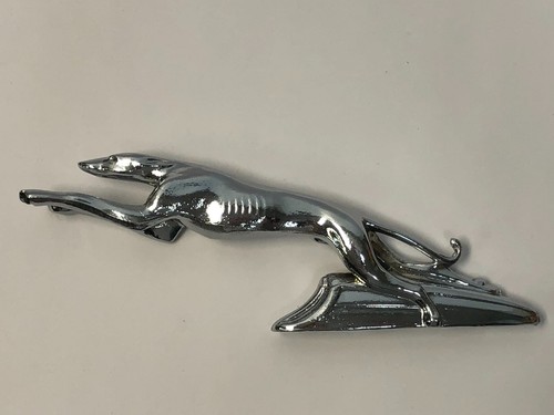 Rare 1930s Chrome Greyhound Hood Ornament – 9 1/2" – Original Box Included - Picture 5 of 9