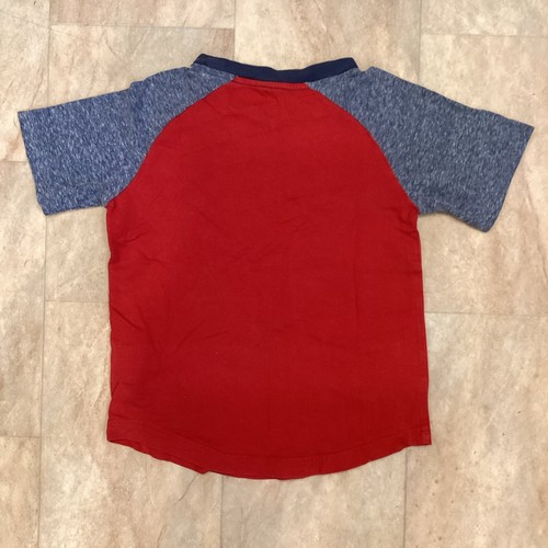 Boys Converse All Star Red Blue T-shirt Short Sleeve Top Logo Age 6 - 7 Years - Picture 7 of 7