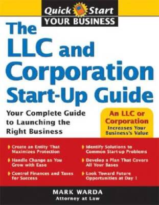 #ad The LLC and Corporation Start Up Guide Quick Start Your Business VERY GOOD $4.89