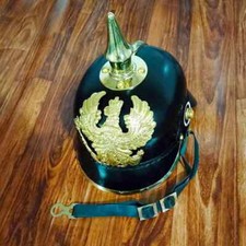 Replica elmetto pickelhaube fanteria bavarese prima guerra mondiale tedesco i...
