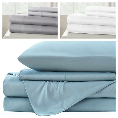 Sterling Creek Silky Soft 100% Bamboo Viscose Bed Sheet Set OR Pillowcase Set