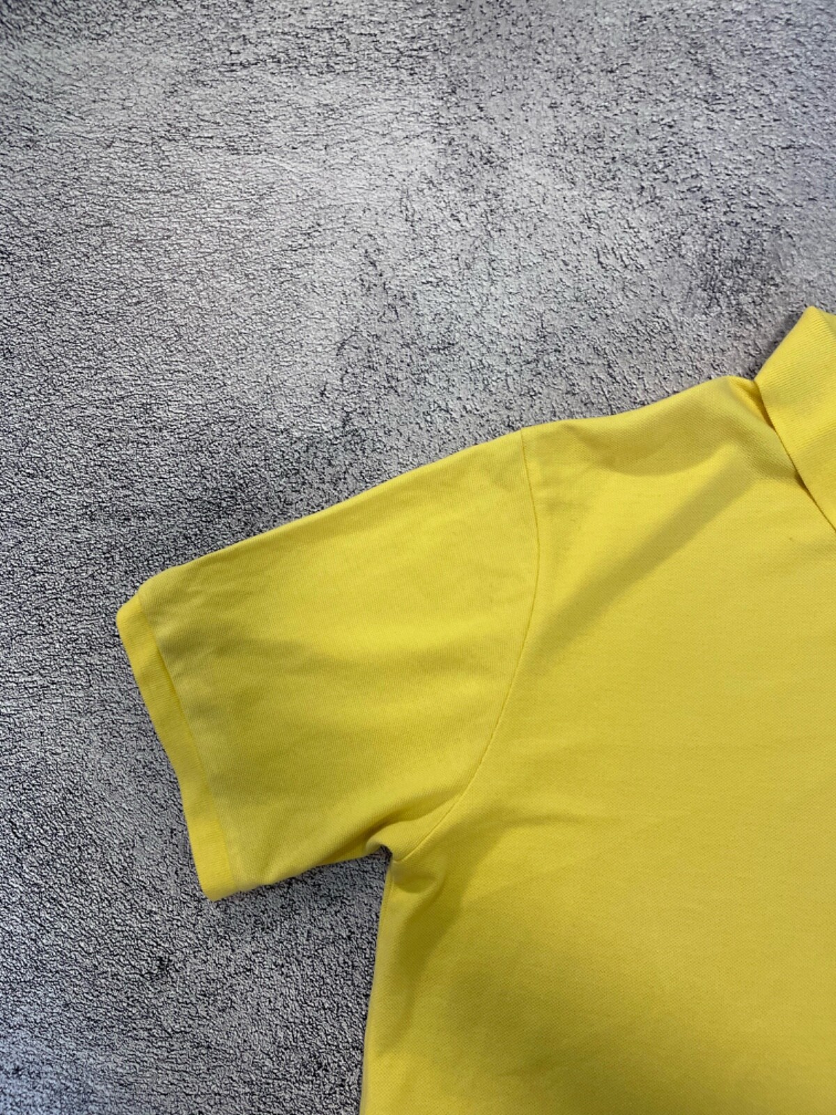 Yves Saint Laurent YSL Polo Uomo T Shirt Manica Corta Vintage Giallo Taglia XL