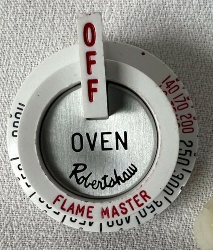 BJ 4590-023 White Dial 140-550 w/Broil Robertshaw Oven Temperature Knob 40-366