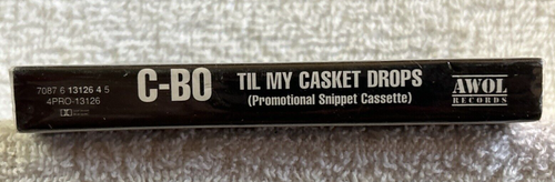 C-Bo - Til My Casket Drops CASSETTE SINGLE PROMO SEALED! RARE! OOP! - Picture 3 of 3