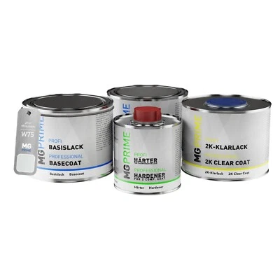 Peinture voiture kit de pot pour Mitsubishi W75 Galaxy White Pearl 1,75L - Photo 1/4