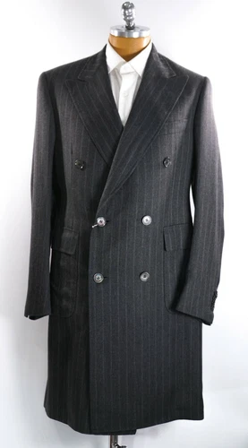 NEW STEFANO RICCI Outwear Top Over Coat LOGO 100% Cashmere Us M Eu 50 G644