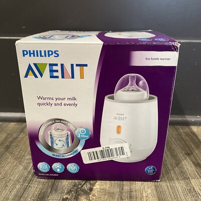 Phillips Avent Fast Bottle Warmer Infant/Baby NEW Open Box