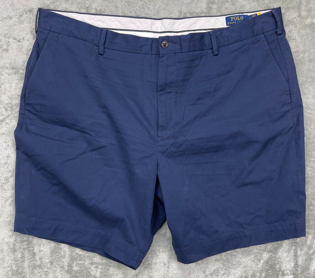 Polo Ralph Lauren Men's Shorts Stretch Classic Fit 42 Navy Blue Chino