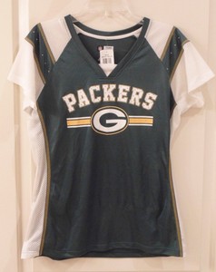 Women S Beautiful Green Bay Packers Sequin Jersey Shirt Size Large Nwt Ebay
