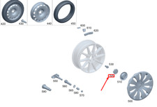 MERCEDES-BENZ GLB X247 Radkappe A20140101259040