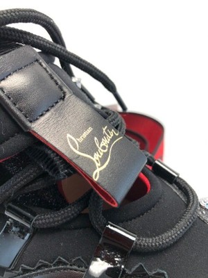 red runner donna glitter sneakers