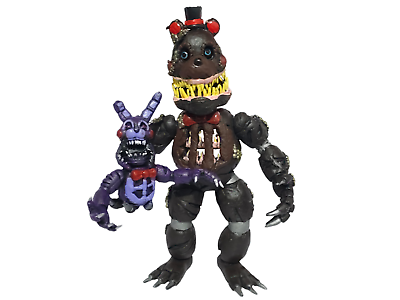 TOY FIGURE MEXICAN FIVE NIGHTS AT FREDDY 'ANIMATRONICS FREDDY COFFEE  TWISTED 9IN