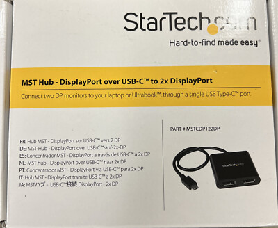 Startech.com Usb-c To Displayport Multi Monitor Splitter - Usb Type-c 2-port Mst