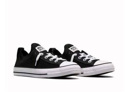 Converse Size 6-36.5 Chuck Taylor All Star Shoreline Knit Slip On Low Top Black - Picture 8 of 24