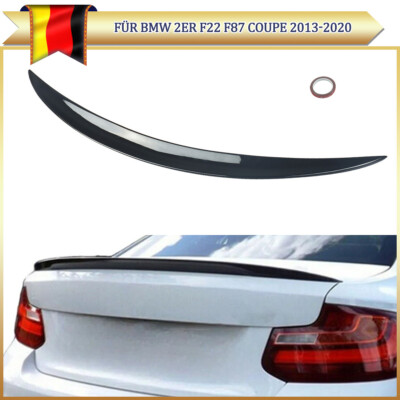 Für BMW 2er F22 F87 Coupe 14-20 MP Style Heckspoiler Heckflügel Lippe Schwarz 