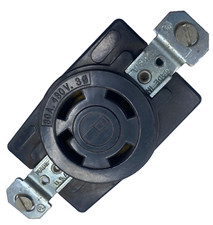 BRYANT MELAMINE Locking Receptacle 30A 480V 3Q Flush Mounting 🔔