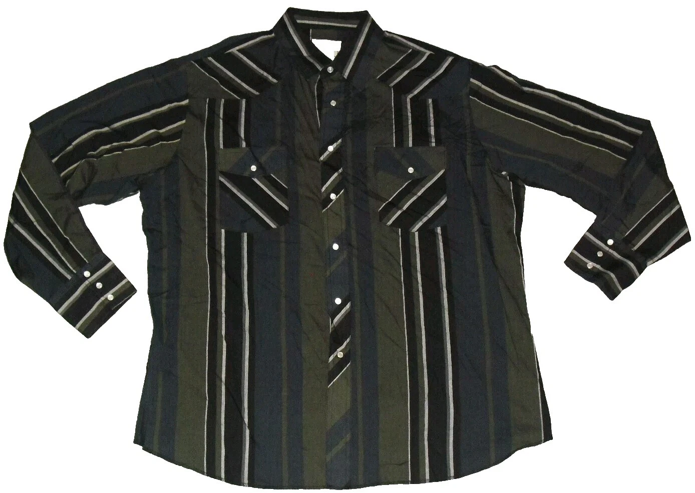 Camisas para hombre Frontier informales a rayas con botones