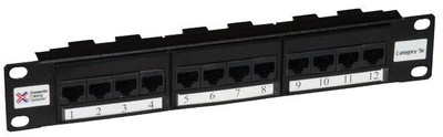 CONNECTIX CABLING SYSTEMS - Cat5e 12 Way 10'' Elite Home Patch Panel
