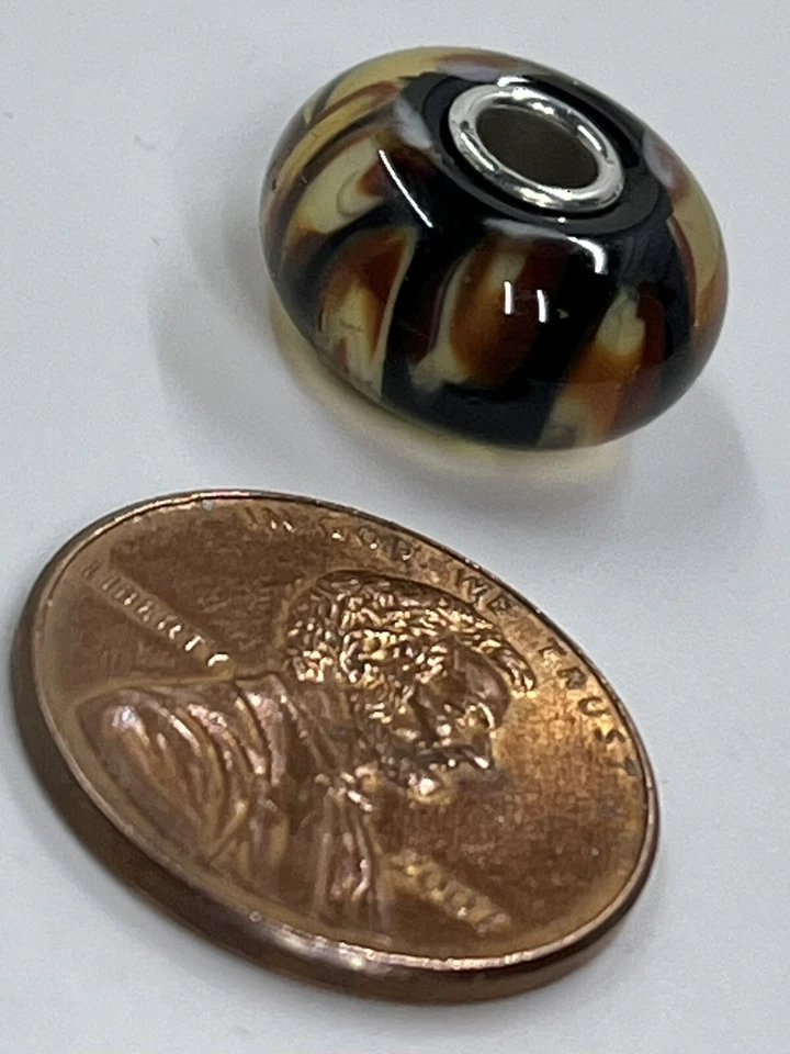 Trollbeads Dark Leopard Sterling 925 LAA 61321 Retired (1552) - Image 2 of 4