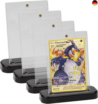 4pcs Magnetic Card Holder 35PT Magnetischer Kartenhalter mit 4pcs Sammelkarten