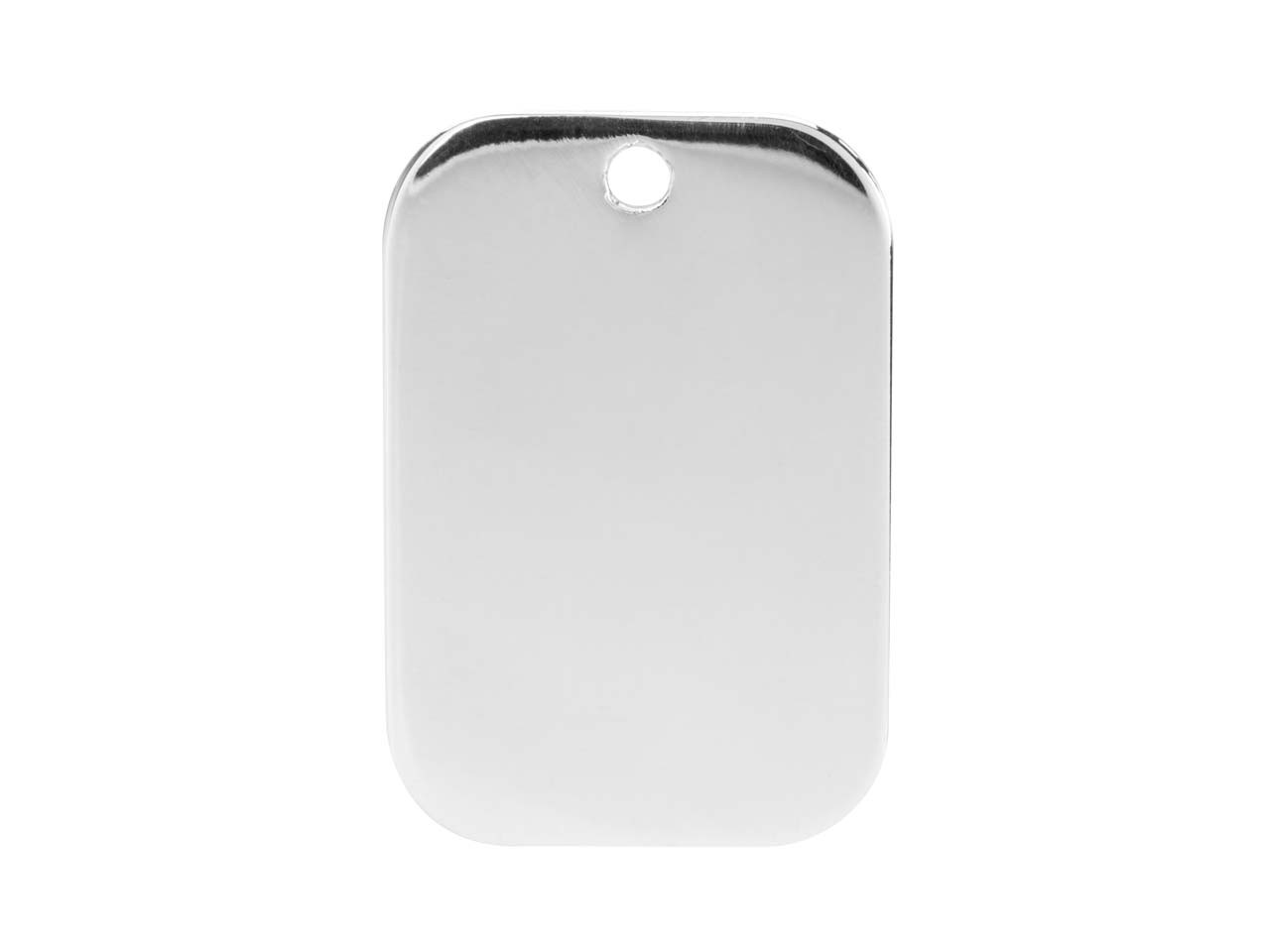 Sterling Silver Rectangular Blank 18X12mm For Metal Stamping Jewellery Pendant