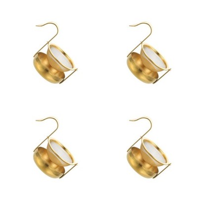  4 Count Tee Ei Für Losen Loser Sieb Edelstahl -Tee -Infuser Blatttee -Steiler
