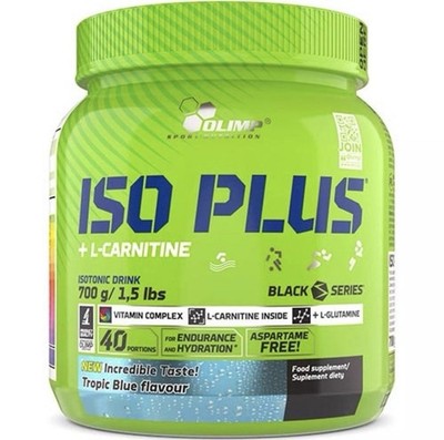 Olimp Iso Plus Powder 700 g Tropic Blue Isotonisches Getränk L-Carnitin