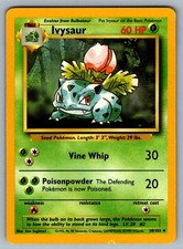 Ivysaur #30/102 Base Set Unlimited (Ken Sugimori) Pokemon Card - LP