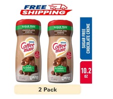 2PK Nestle Coffee mate Chocolate Creme Sugar Free Powder Coffee Creamer, 10.2oz