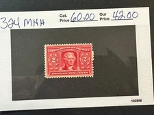 Scott # 324  MNH   2024 Scott Catalogue Value $ 60.00