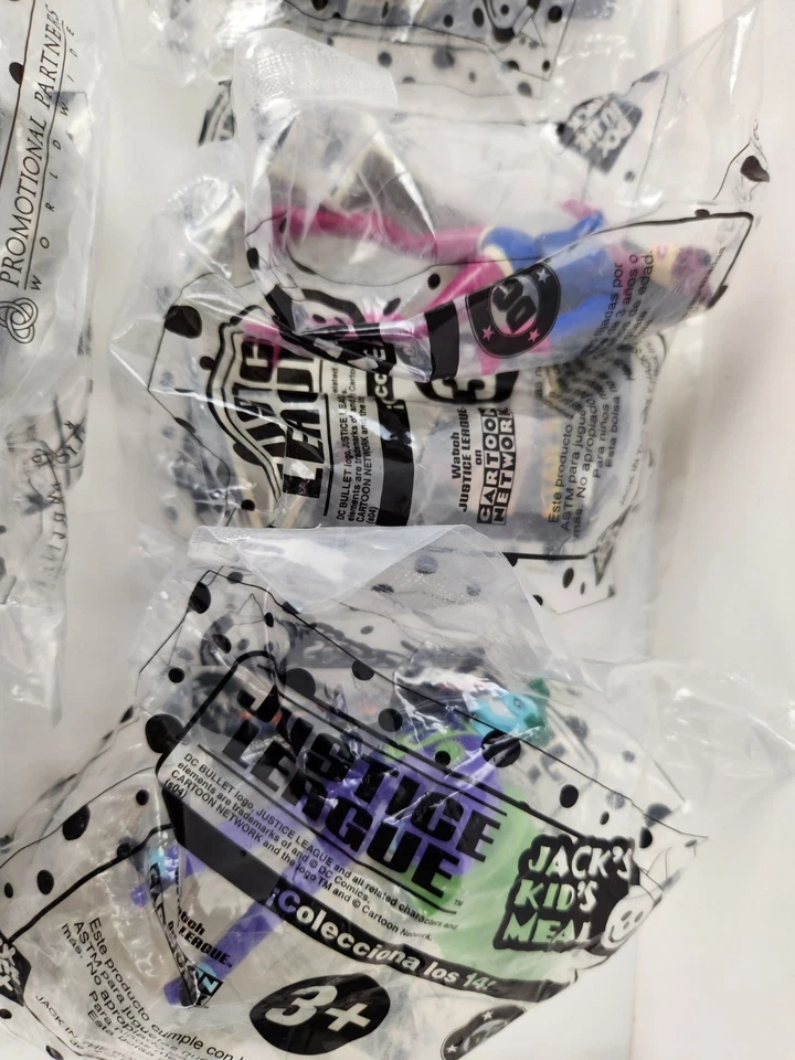 DC Justice League Jack In The Box Toy Jack’s Kid Meal Toy 2004 Lot Of 11 - Image 4 of 4