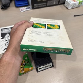 Intellivision Motocross Complete w/ Original Box Game Manual & Overlays CIB