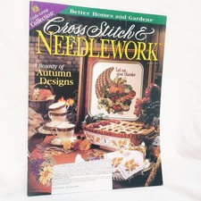 Cross Stitch  Needlework Better Homes and Gardens Magazine Oct 1997 Autumn