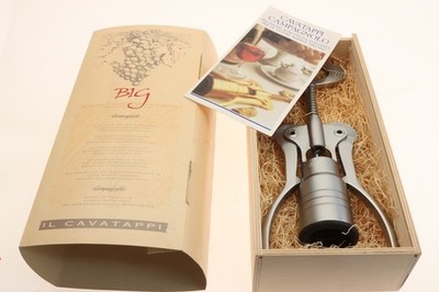 Campagnolo Big Corkscrew Satin Silver w/Box IL CAVATAPPI Wine