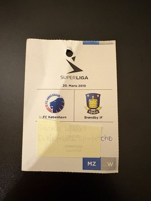 used ticket Press Pass Accreditation Akkreditierung FC Kopenhagen Brøndby 2010