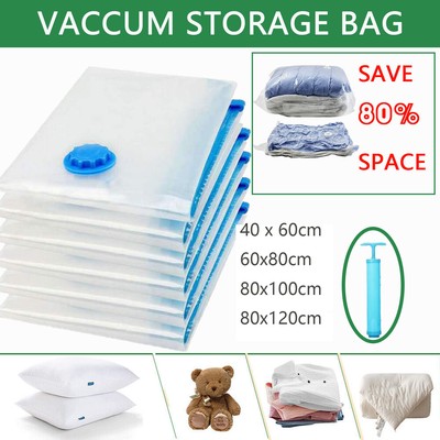 5-20x Vakuumbeutel Aufbewahrungsbeutel Vakuum Vacuum Beutel für Kleidung Betten