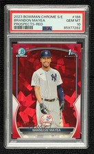 2023 Bowman Chrome Sapphire Edition Prospects Red 4/5 Brandon Mayea PSA 10 02u0