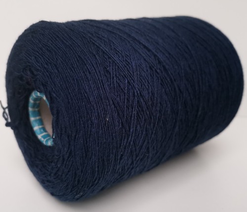 2ply GALANTA Knitting Cashmere Silk Merino Wool Cone Navy Blue - 520g (0112-G) - Picture 2 of 3