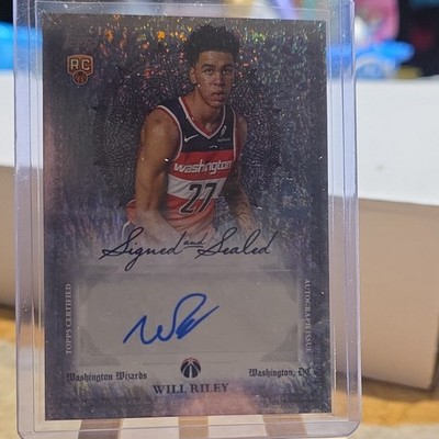 2025-26 Topps Signed and Sealed - Will Riley #BSI-WR Rookie Autograph Wizards