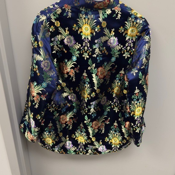 Mango Multicolor Kimono Floral Jacket  sz Medium thumbnail 7