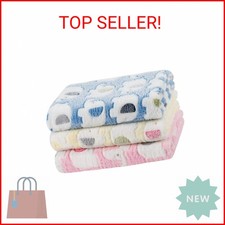 Dono 1 Pack 3 Dog Blankets, Soft Fluffy Fleece Pet Blanket Warm Sleep Mat Paw Pr