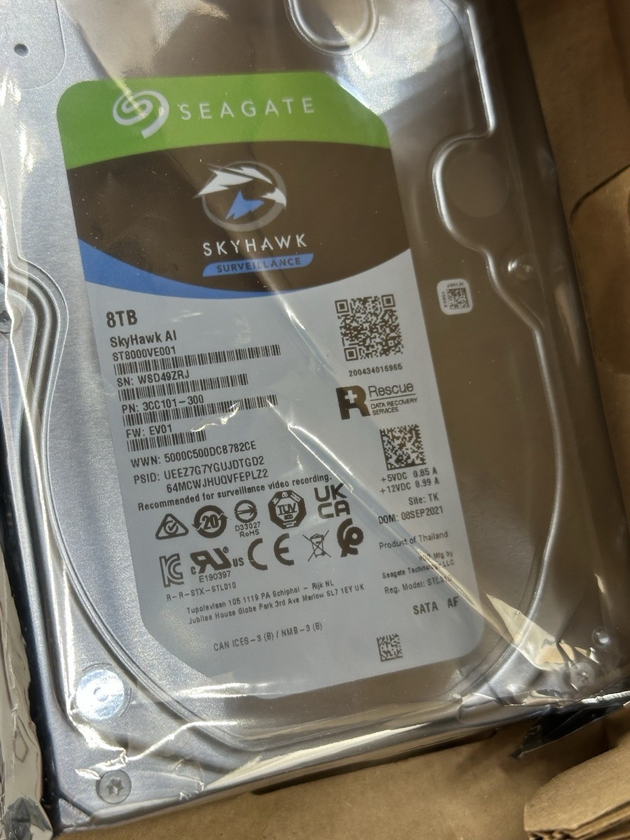 Seagate Skyhawk AI 8TB Internal Video Hard Drive - 3.5-inch