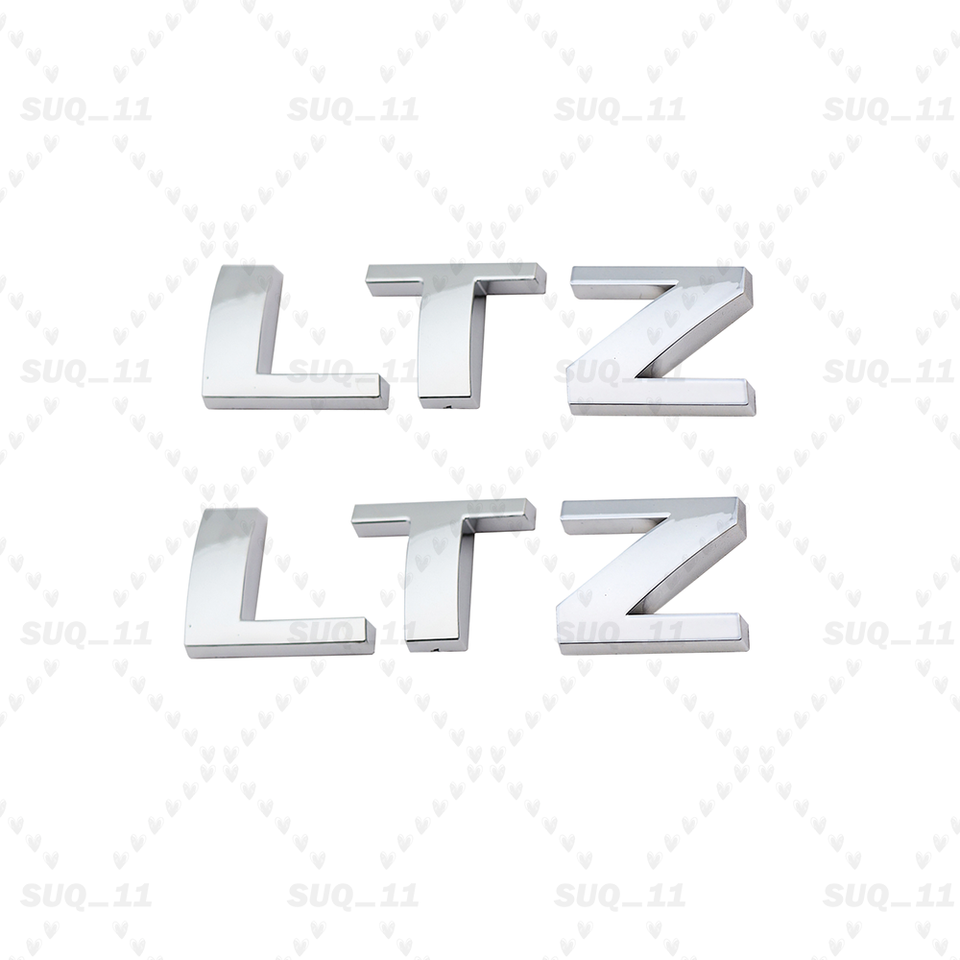 5PCS Gloss Black Suburban LTZ Nameplate Emblem Set – 2007-2020 Chevy, OEM Style, Lettering Kit