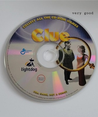 Vintage CLUE Full Version CD ROM PC Game General Mills Lightdog [DISC ONLY] 