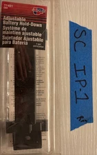 CarQuest Adjustable Battery Hold Down 11401 Universal Secure Mount Bracket