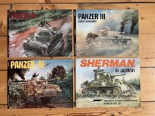 Panzer II, III & IV by Horst Scheibert & Sherman in Action by Bruce Culver.