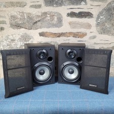 Sony SS-B1000 Bookshelf Speakers Pair Black 120 Watt 8 Ohms Hi-fi Surround Sound