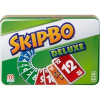 Mattel Skip-Bo Deluxe In Metalldose Kartenspiel (Ab 5 Jahre)
