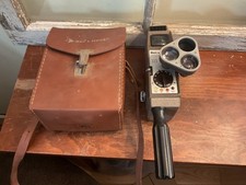 Vintage Movie Camera Bell And Howell 8mm Film 333 Triple Lens - USA - Untested