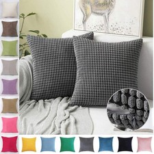 12"16" 18" 20" 22" 24" 26" 28" Corduroy Plush Cushion Cover Throw Pillow Case UK